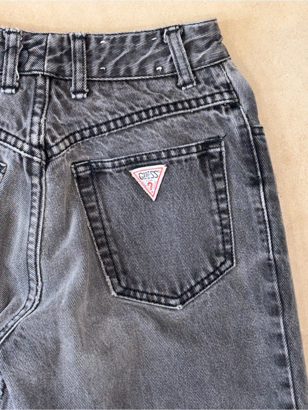 Vintage GUESS by George’s Marciano Black-Gray High Rise Jeans